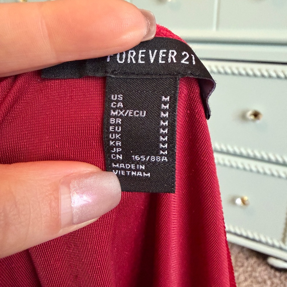 Forever 21 Deep Red Wrap Blouse - Picture 5 of 7